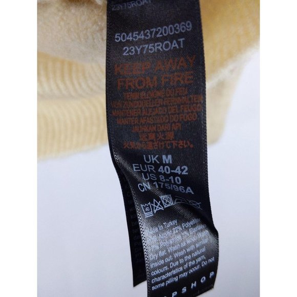 Topshop V-neck Oatmeal Beige Sweater - Picture 8 of 15